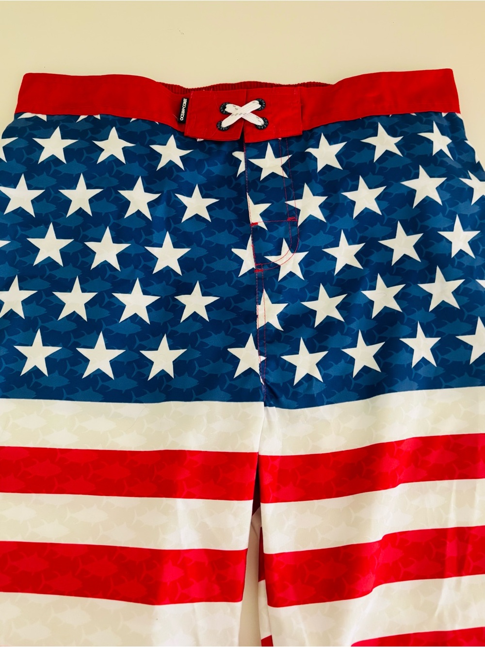 Ocean + Coast Men's USA Swim Trunks - Red Blue White - American - 4th of July XL